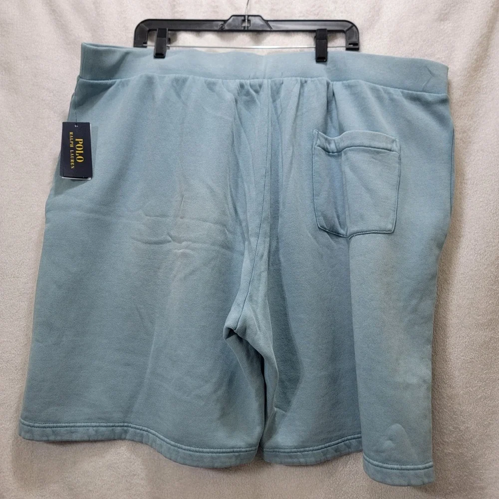 NWT Polo Ralph Lauren Men's Big &‎ Tall 4XB Big Pony Fleece Shorts Blue $125